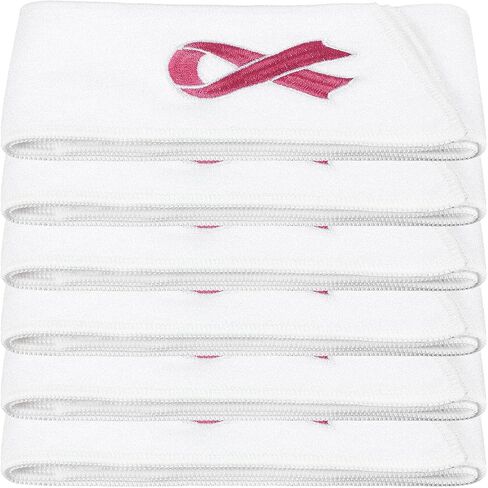 6 PCS Football Plaving رقيقة من سرطان الثدي Sports Thin Pink Ribbon مع أزرار لجمع التبرعات لإكسسوارات كرة القدم Drip Stream (Pink) in Saudi Arabia