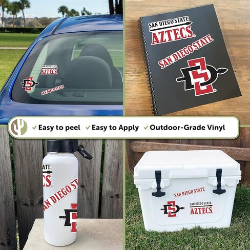 Desert Cactus San Diego University Sticker SDSU Aztecs Vinyl Scals Laptop Bottle Car Scrapbook T5 (النوع 5-1) in Saudi Arabia