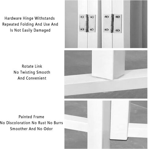 3/4/5/6-Panel Iron Hospital Privacy Screen,Removable Foldable Partition for ERs,Wards and Beauty Salons(4Panel) in Saudi Arabia