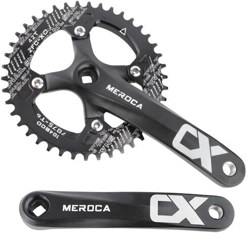 Crankset الدراجة الجبلية ، MTB مربع التفتت مربع مع ذراع 170 مم 104 BCD ، متوافق مع دراجة سرعة واحدة و 8/9/10/11 الدراجات السرعة ، اختياري 32T/34T/36T/38T/40T/42T سلسلة CRANK in Kuwait