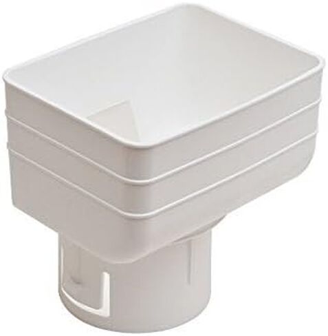 ماسورة هبوط عالمية لتصريف محول بلاط أنبوب (أبيض ، 3x4x3) in Kuwait