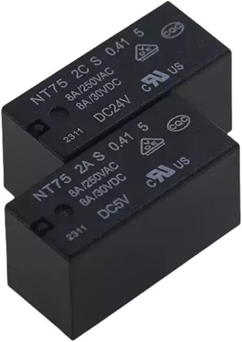 10pcs NT75 2C S 0.41 5 DC5V DC12V DC24V 8PIN 8A RELAY NT75-2A-S-0.41-5 DC5V DC12V DC24V (NT75-2C-S-0.41-5 5V) in Saudi Arabia