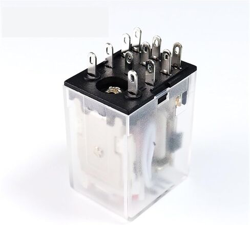 HH53P My3n Relay Relay Coil DC12V/24V AC110V/220V/380V 5A 11PINS 3NO3NC Micro electromnetic Relay LED VANEAIMS (مع قاعدة ، AC380V) in Saudi Arabia