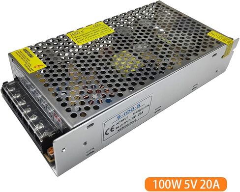 DC5V 20A AC96V-240V 100W محول إمدادات الطاقة LED لإمدادات الطاقة ، WS2812B SK6812 WS2813 APA102 محول سائق الشريط LED in Kuwait