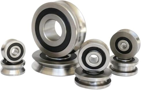 1PCS Rail Roller Bearing LFR50/8-6 Inner Diameter 8mm Outer Diameter 24mm Height 11mm U Groove Diameter 6mm 8 * 24 * 11 in Saudi Arabia