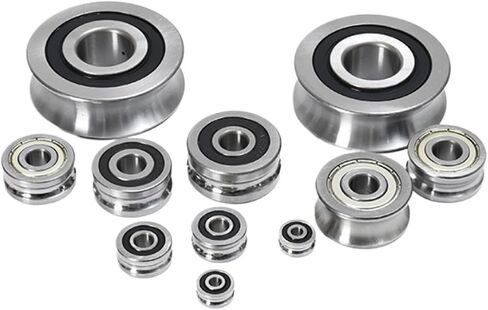 1PCS Rail Roller Bearing LFR50/8-6 Inner Diameter 8mm Outer Diameter 24mm Height 11mm U Groove Diameter 6mm 8 * 24 * 11 in Saudi Arabia