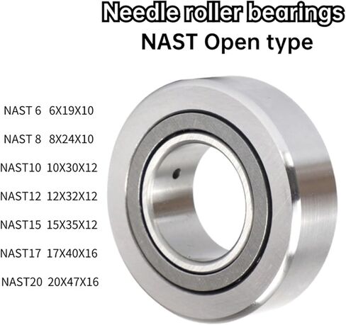 1pcs فتح أسطوانة الدعم القابلة للفصل 6 8 10 12 15 17 20 25 30 35 40 45 50 (Nast6 6x19x10) in Kuwait