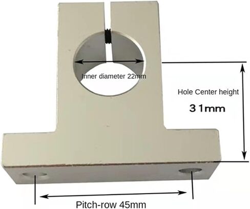 4PCS SK22 Inner Diameter 22mm Linear Bearing Rail Shaft Support Table Router sk22 in Saudi Arabia