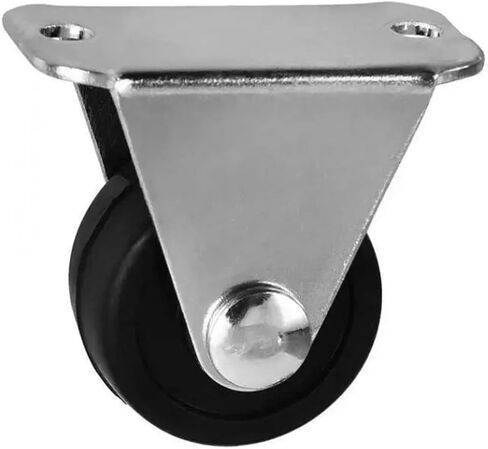 4Pcs Casters 1 Inch Rubber Directional with Diameter of 25mm Mute Wear-Resistant Fixed Roller Furniture in Saudi Arabia