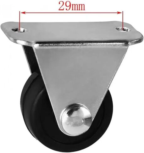 4Pcs Casters 1 Inch Rubber Directional with Diameter of 25mm Mute Wear-Resistant Fixed Roller Furniture in Saudi Arabia