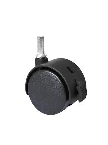 1Pcs 1.5 Inch Nylon Wheel Frame Universal Brake Electric Caster Circlip Plastic(Screw-Braked-8mm) in Saudi Arabia