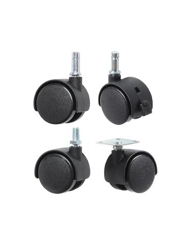 1Pcs 1.5 Inch Nylon Wheel Frame Universal Brake Electric Caster Circlip Plastic(Screw-Braked-8mm) in Saudi Arabia