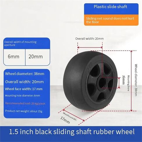 4Pcs 1//1.5/2 Inch Black Elastic Soft Rubber Pulley Toy Electrical Furniture Audio(1.5 Inch) in Saudi Arabia