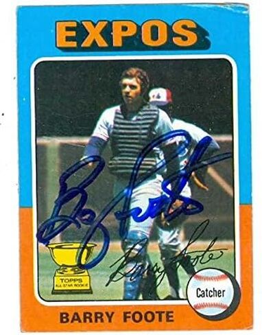 Warehouse Warehouse 302053 Barry Foote Carded Baseball Card - Montreal Expos C 1975 Topps No. 229 All Star Rookie Cup in Saudi Arabia