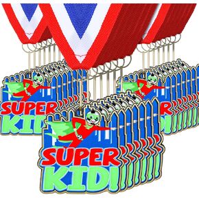 Quelay 20 PCS Medal 2.36 "جائزة Super Kids لكرة القدم مع جوائز جائزة الشريط لكرة القدم للاحتفال بالمسابقات الرياضية وفضلات الحفلات والمعادن in Saudi Arabia