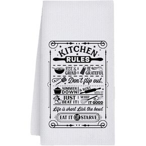 Cute Hand Towels for Kitchen, Waffle Weave Dish Towels for Kitchen Decorative, Personalized Gifts for Women Mom Wife Birthday Christmas Housewarming in Kuwait