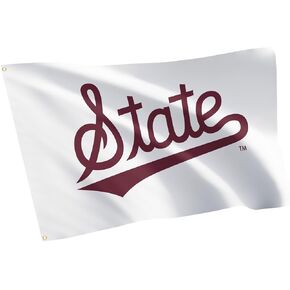 Desert Cactus Mississippi State University MSU Flag - 3 x 5 Feet Bulldogs Banner, Indoor/Outdoor Durable Fabric, 100% Polyester Design (Style D) in Saudi Arabia