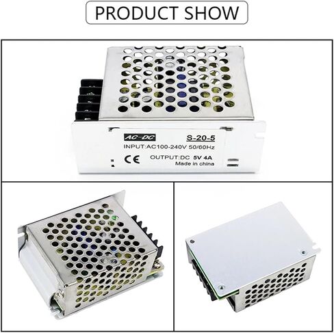 20W 5V MODE INDOOR MODE MODE POWER SUVENT LED محول سائق الإضاءة محول 100-240V AC إلى DC 5V 4A 20W TRANSPLER SMPS in Kuwait