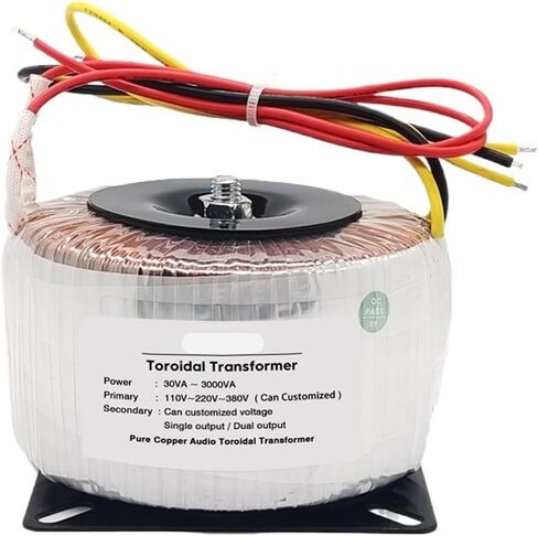 100W Ring Core Toroidal Transformer Input 220V 110V Dual Output 3Wires 9V-0-9V/12V-0-12V/24V-0-24V Copper Wire Amplifier(Input 110V,15V-0-15V) in Saudi Arabia