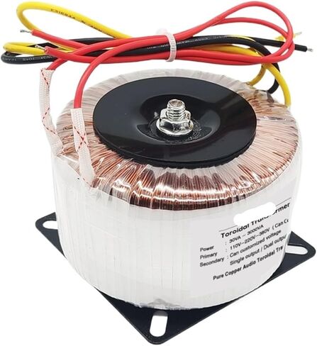 150W Toridal Transformer Dual Output 3Wires 9V-0-9V / 12V-0-12V / 24V-0-24V خيار إدخال الأسلاك النحاسية 220V 110V (الإدخال 220V ، 12V-0-12V) in Saudi Arabia