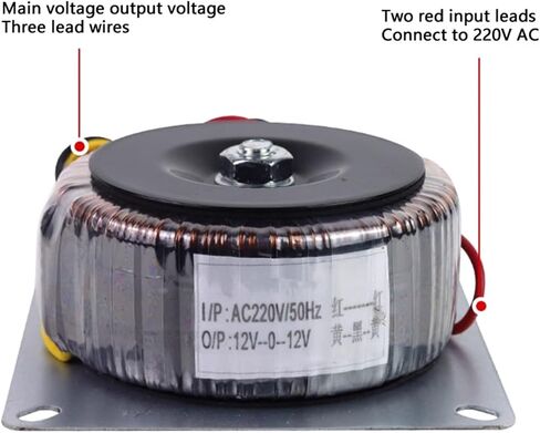 220V to 9V12V/15V/18V/20V22V24V 28V/Dual Power Supply Transformer 100W-100V(100W Dual 15V) in Kuwait