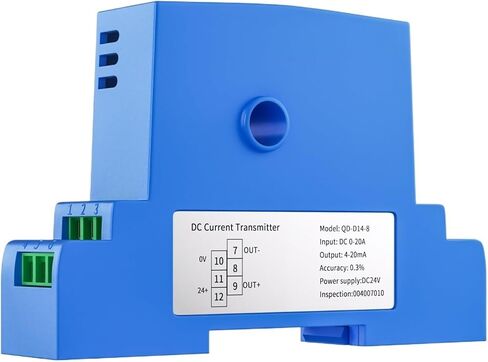 1PCS 24V DC 4-20MA 24V DC المحول الحالي DC/AC 0-150A المستشعر الحالي 0-5V 0-10V Three-Terminal Birecinater Transmitter (DC 0-30A IN_0-10V OUT) in Kuwait