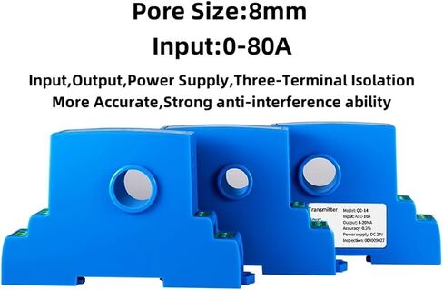 1PCS 24V DC 4-20MA 24V DC المحول الحالي DC/AC 0-150A المستشعر الحالي 0-5V 0-10V Three-Terminal Birecinater Transmitter (DC 0-30A IN_0-10V OUT) in Kuwait