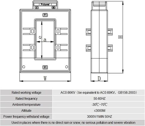 AKH-0.66/K K60*40 500/5A Split Type Measurement Current Transformer 500/5A Rated Voltage AC 0.66kV for Energy Meter in Saudi Arabia