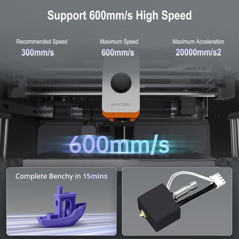 2.0 Upgrade 0.4mm Bi-Metal Heatbreak Hotend Extruder Print Head Hot End for Anycubic Kobra S1/Kobra S1 Combo 3D Printer in Kuwait