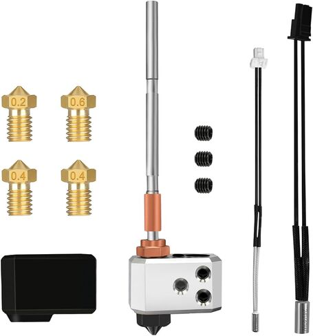 2.0 Upgrade 0.4mm Bi-Metal Heatbreak Hotend Extruder Print Head Hot End for Anycubic Kobra S1/Kobra S1 Combo 3D Printer in Kuwait