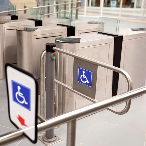 10 Pack Handicap Sign Stickers, 6x6 inch Handicap Parking Sign Stickers Decal Disable Wheelchair Signs, Premium Self-Adhesive Vinyl Stickers UV Protected Waterproof Non-Fade Scratch Resistant, Decal for Business Car Bus School Supermarket Stairs Indoor an in Saudi Arabia