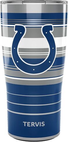Tervis Traveler NFL Indianapolis Colts - Hype Stripes Triple Walled Insulated Tumbler Travel Cup Keeps Drinks Cold & Hot, 20oz, Stainless Steel in Saudi Arabia
