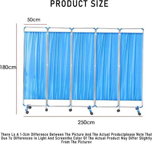3/4/5/6Panel Hospital Screen,Folding Room Divider for Dividing Areas,for Clinical Examination Beauty Salon Home Partition(5piece) in Kuwait