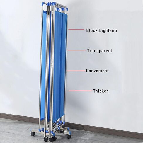 3/4/5/6Panel Hospital Screen,Folding Room Divider for Dividing Areas,for Clinical Examination Beauty Salon Home Partition(5piece) in Kuwait