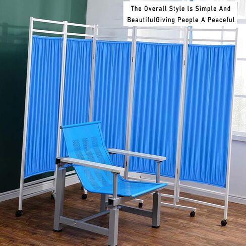 Foldable Hospital Privacy Screen with Wheels,3/4/5/6-Panel Folding Partition,Room Divider for Hospital Clinic,Nursing Home and Office(4piece) in Saudi Arabia