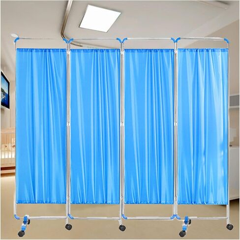 3/4/5/6 Panel Folding Hospital Privacy Screen,with Universal Wheels It can Rotate 360​° can Be Adjusted Freely,for Clinic Examination(5piece) in Saudi Arabia