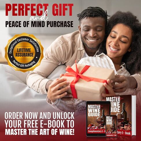 Vacuum Wine Stopper for Bottles - Premium Wine Saver with 7-Day Freshness Guarantee, Built-in Date Tracker, Leakproof Design & Food-Grade Material, Free WineGuide E-book included in Saudi Arabia