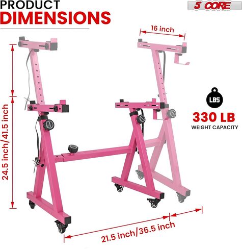 5 Core Piano Keyboard Stand Z Shape Shape Hightable Board Heavy Duty Board DJ Controller تقف W عجلات للبيانو الرقمي MIDI Pink - KS Z1 BPNK HD WHLS in Kuwait