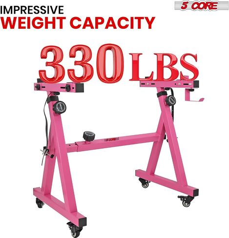 5 Core Piano Keyboard Stand Z Shape Shape Hightable Board Heavy Duty Board DJ Controller تقف W عجلات للبيانو الرقمي MIDI Pink - KS Z1 BPNK HD WHLS in Kuwait