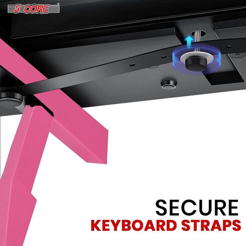 5 Core Piano Keyboard Stand Z Shape Shape Hightable Board Heavy Duty Board DJ Controller تقف W عجلات للبيانو الرقمي MIDI Pink - KS Z1 BPNK HD WHLS in Kuwait