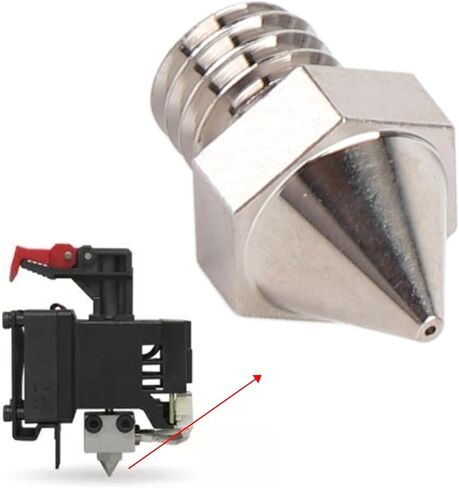 3D Printer Nozzle Tip 0.4mm Hardened Versatile Ni Plated Tip for Raise3D N Pro2 Pro3 E2 Series Seamless Connection to Prevent Clogging Thermal Conductivity in Saudi Arabia