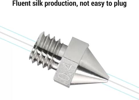 3D Printer Nozzle Tip 0.4mm Hardened Versatile Ni Plated Tip for Raise3D N Pro2 Pro3 E2 Series Seamless Connection to Prevent Clogging Thermal Conductivity in Saudi Arabia