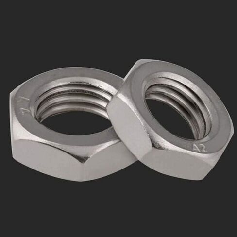 20pcs M6 × 1 مم نصف قفل القفل المكسرات hex مربى المكسرات 304 A2 الفولاذ المقاوم للصدأ (20 ٪ ، M6 × 1 مم) الملعب) in Kuwait