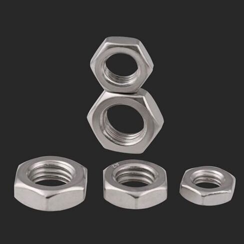 20pcs M6 × 1 مم نصف قفل القفل المكسرات hex مربى المكسرات 304 A2 الفولاذ المقاوم للصدأ (20 ٪ ، M6 × 1 مم) الملعب) in Kuwait