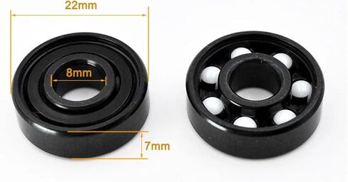 608 RS Hybrid Ceramic Ball 8 * 22 * 7mm Roller Skate Skateboard Wheel Longboard 608RS Bearings 8Pcs in Saudi Arabia
