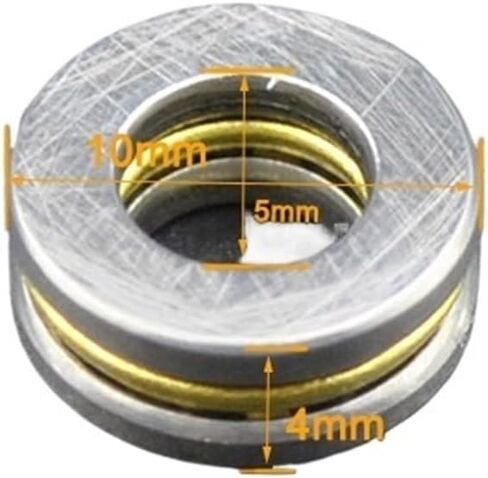 F5-10M F5 10m Thrust Ball 5x12x4mm Inner Diameter 5mm Axial Ball Bearings 2/10Pcs(2Pcs) in Saudi Arabia