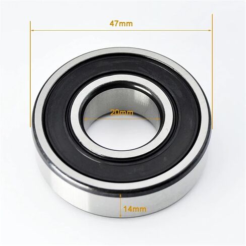 6204 2RS ZZ 20 * 47 * 14mm 6204RS 6204Z 2Z Inner Diameter 20mm Deep Groove Ball Bearings 2Pcs(6204 2RS Premium) in Saudi Arabia
