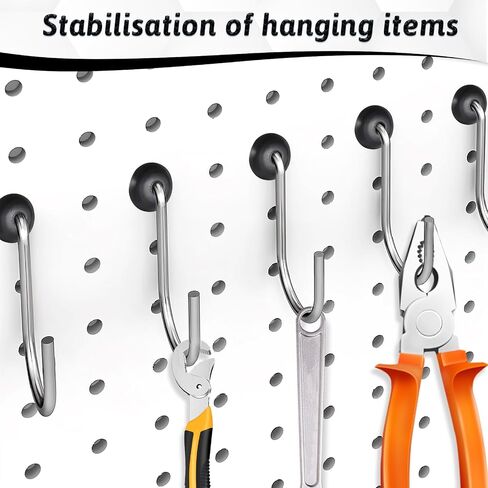 60 PEGS PEGBOARD HOOK COPSPERS CLIPS LOCKS PEG HOOK Organizer Organizer Accessories for 1/4 Ing PEG BOVER BUND TOOL TOUL in Saudi Arabia