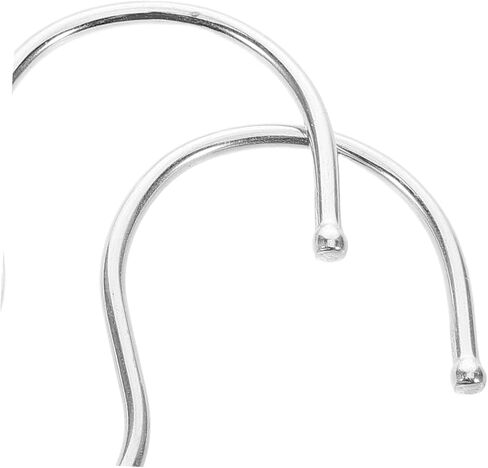 Cabilock Clothing Hanger Hook 10pcs Alemable Iron S Hooks for Donquin عرض الفضة الشقوق لرفرف ملابس رف الملابس واستخدام خزانة الملابس in Saudi Arabia