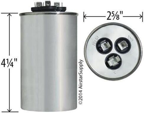 P291-5054RS - 50 + 5 UF MFD 440 VALT VAC - ترقية مكثف الجولة المزدوجة in Saudi Arabia